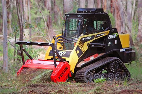 asv skid steer with mulcher|asv forestry clearing.